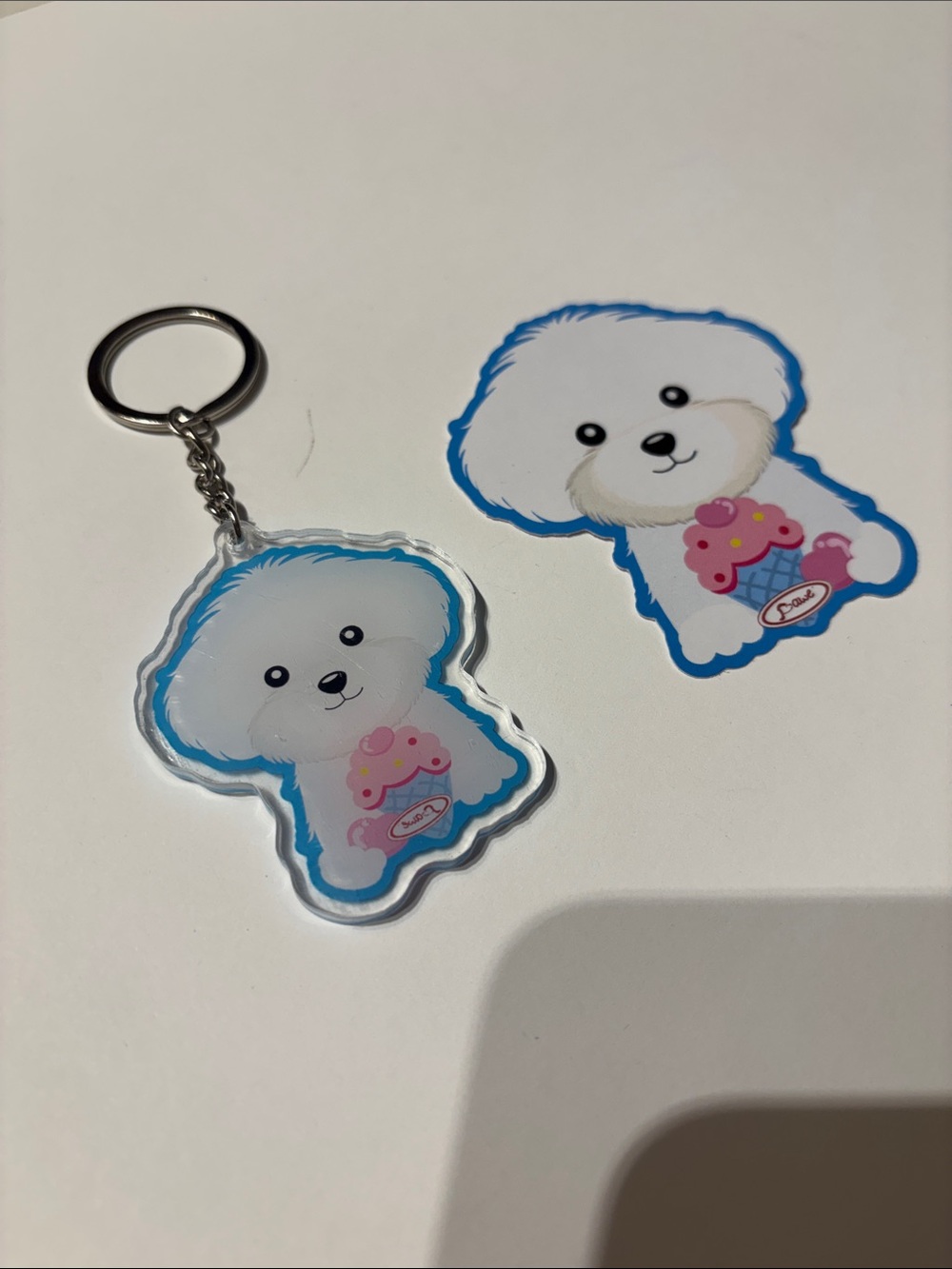 Maltese Keychain & Sticker Set - Picture 3 of 6